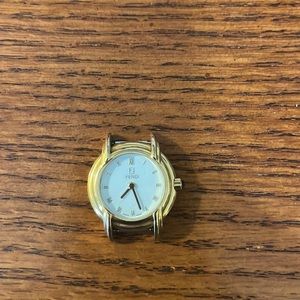 Fendi gold plated women’s watch face selling for parts.